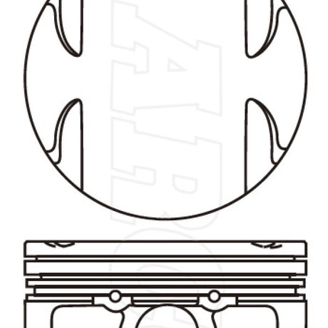 Piston & Pin Set MAZSA ZY DOHC 16V 4P1496-0.50 - Nason