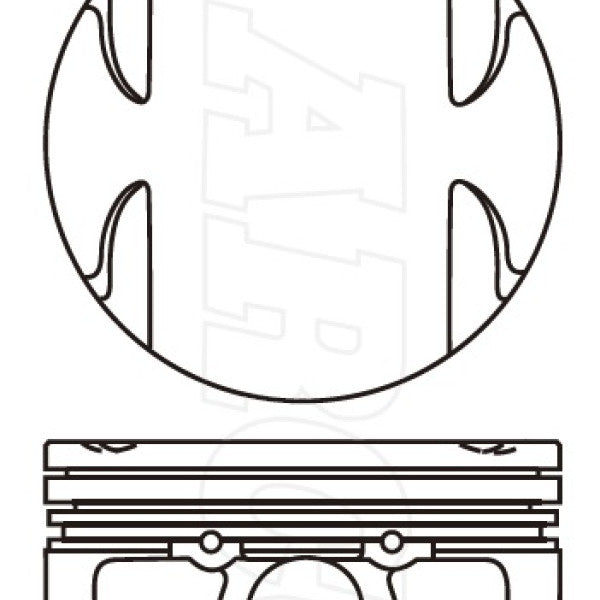 Piston & Pin Set MAZSA ZY DOHC 16V 4P1496-0.50 - NASON