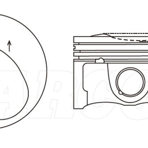 Piston & Pin Set VOLKSWAGEN AUDI SKODA 4P1499-STD - NASON