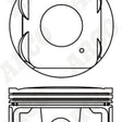 Piston & Pin Set TOYOTA 2TR-FE DOHC 16V 4P1514-0.50 - NASON