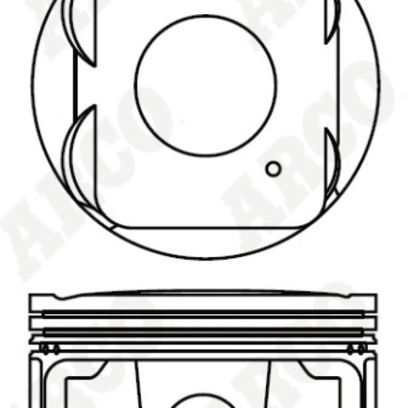 Piston & Pin Set TOYOTA 2TR-FE DOHC 16V 4P1514-0.50 - Nason
