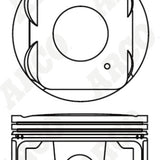 Piston & Pin Set TOYOTA 2TR-FE DOHC 16V 4P1514-STD - Nason