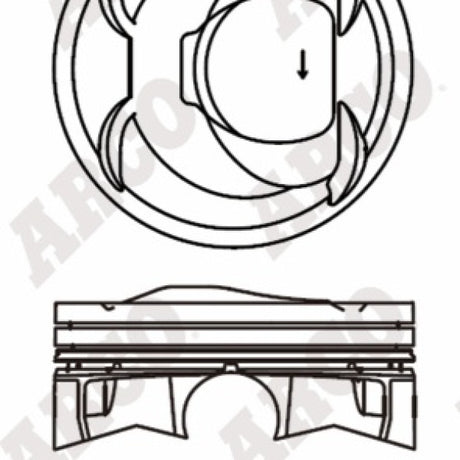 Piston & Ring Set HYUNDAI G4KJ DOHC 16V 4PR1474-1.00 - Nason