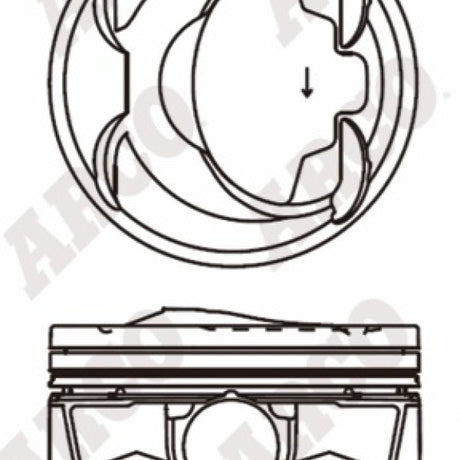 Piston & Ring Set HYUNDAI G4KJ DOHC 16V 4PR1511-0.50 - Nason