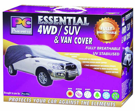 4W SUV & Van Cover Large Breathable 70g 183” X 73” X 57” (465 X 185 X 145mm) - PC Procovers | Universal Auto Spares
