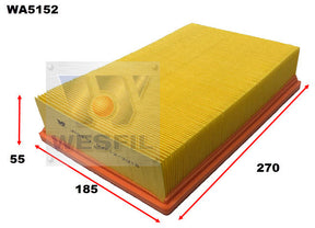 Air Filter A1743 Fits Landrover WA5152 - Wesfil