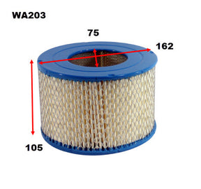Air Filter A203 Fits Toyota WA203 - Wesfil