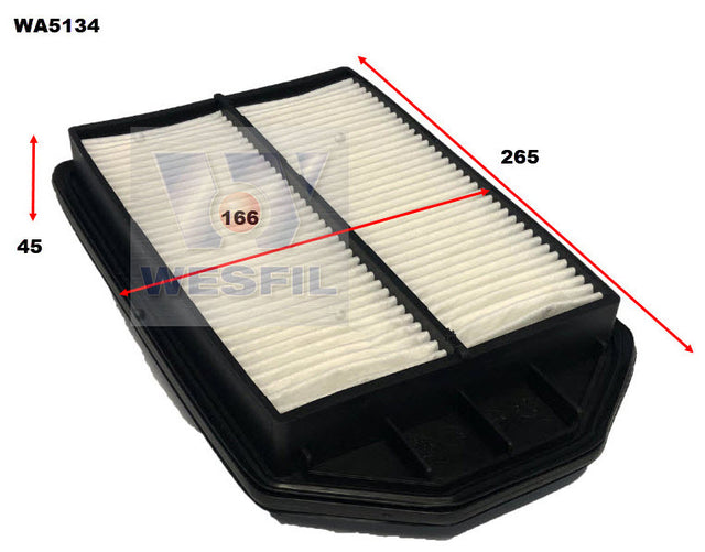 Air Filter A1597 Fits Honda WA5134 - Wesfil | Universal Auto Spares