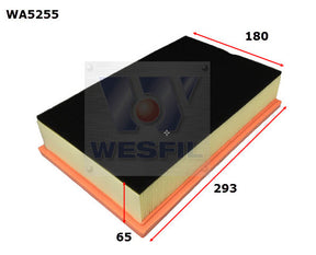 Air Filter A1741 Fits BMW WA5255 - Wesfil