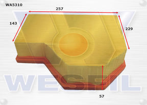 Air Filter Fits BMW WA5310 - Wesfil