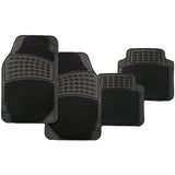 4pc Black Carpet/Rubber Mat Set Deep Pile - PC Procovers