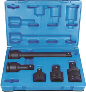 5 Piece 3/4 Drive Accessory Set Adapter & Extensions Blow-Mold Case