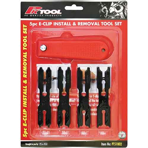 5 Piece E-Clip Installation & Removal Tool Set - PKTool | Universal Auto Spares