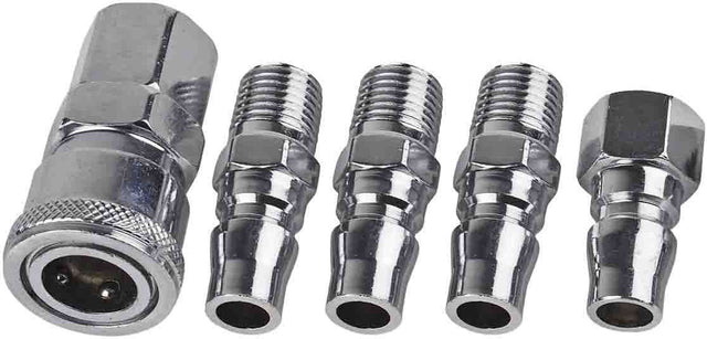5 Piece Nitto Style Quick Fit Coupling Set Thread Quick Coupler - PKTool | Universal Auto Spares