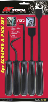 5 Pieces Scraper, Curved Picks, Straight Pick & Pick Set - PKTool | Universal Auto Spares