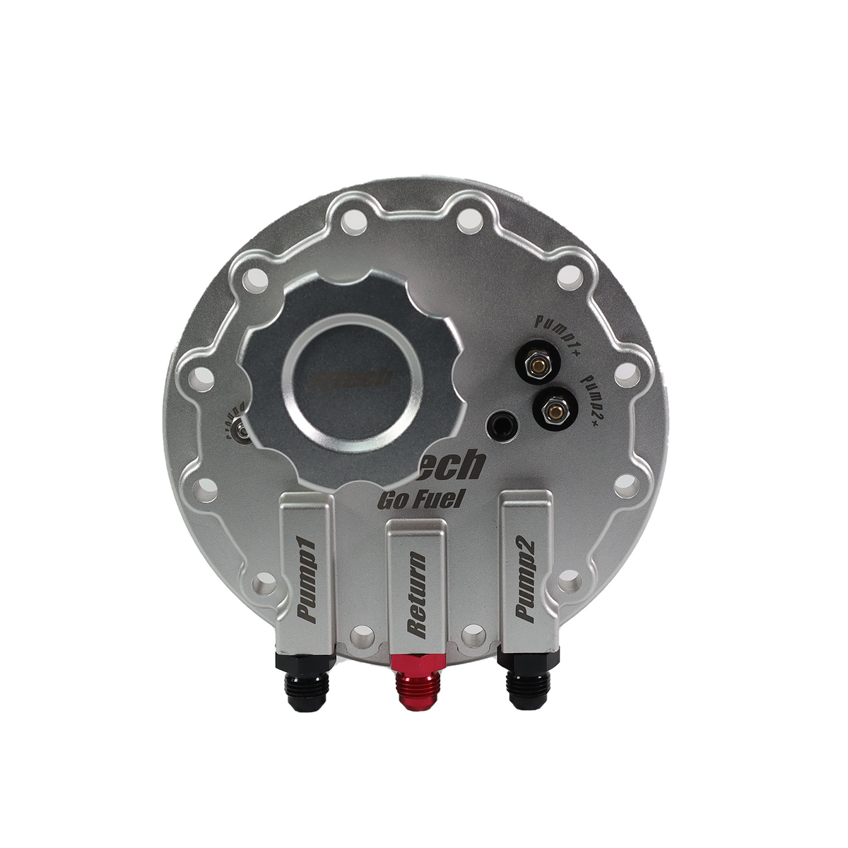 GO Fuel In Fuel Cell Twin Fuel Pump Module Includes 2" Filler FI50020 - FiTech - Electric Fuel Pumps - FiTech