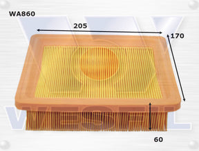 Air Filter A1217 Fits Daihatsu WA860 - Wesfil