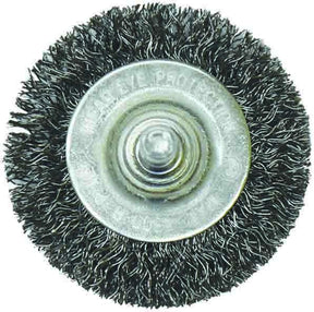50mm (2”) Flat Wire Wheel Brush With 1/4” Drill Adaptor Shaft - PKTool