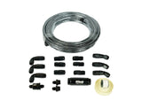 GO Fuel An - 6 Black Stainless Steel 20FT Hose Kit With Filter FI51002 - FiTech - Fuel Hoses & Lines - FiTech