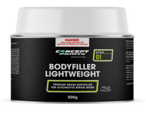 Light Weight Body Filler 500g, 1kg, 2kg & 4kg - Concept Paints 500g