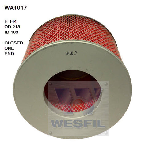 Air Filter A1350 Fits Toyota WA1017 - Wesfil | Universal Auto Spares