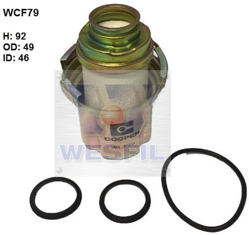 EFI Fuel Filter R2626P Fits Subaru WCF79 - Wesfil | Universal Auto Spares