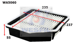 Air Filter A1734 Fits Lexus WA5060 - Wesfil