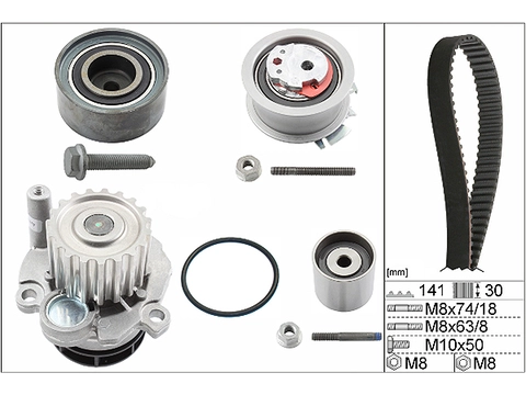 Water Pump & Timing Belt Kit 530040530 - INA