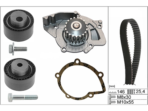 Water Pump & Timing Belt Kit 530044631 - INA
