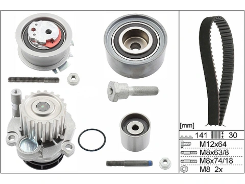 Water Pump & Timing Belt Kit 530046330 - INA