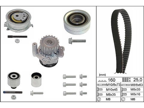 Water Pump & Timing Belt Kit 530055032 - INA