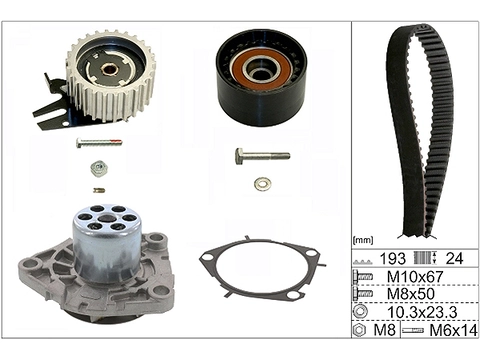 Water Pump & Timing Belt Kit 530056130 - INA