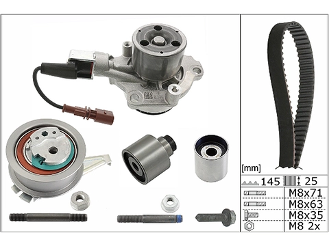 Water Pump & Timing Belt Kit 530065030 - INA