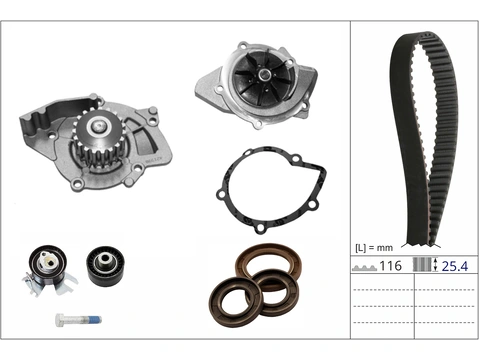Water Pump & Timing Belt Kit 530087630 - INA