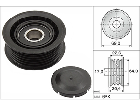 Deflection/Guide Pulley V-Ribbed Belt 532016010 - INA