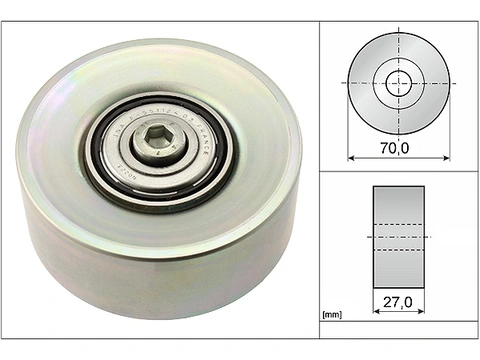 Deflection/Guide Pulley V-Ribbed Belt 532039810 - INA