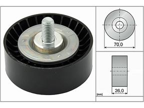 Deflection/Guide Pulley V-Ribbed Belt 532047510 - INA