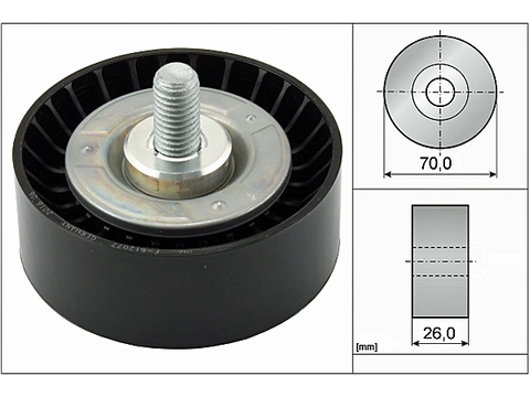 Deflection/Guide Pulley V-Ribbed Belt 532047510 - INA