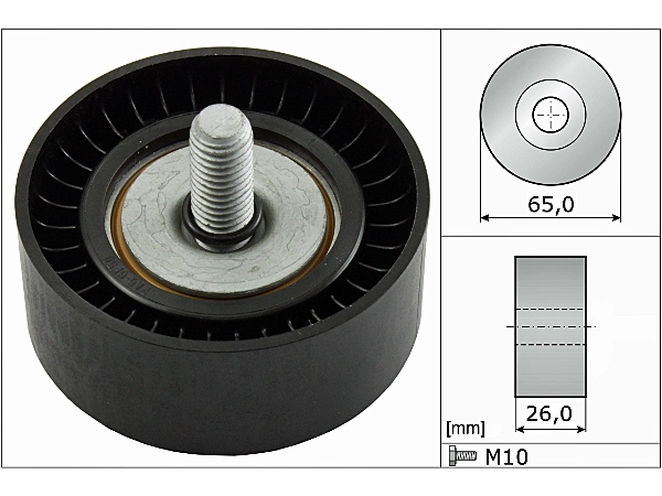 Deflection/Guide Pulley V-Ribbed Belt 532047910 - INA