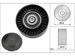 Deflection/Guide Pulley V-Ribbed Belt 532051410 - INA