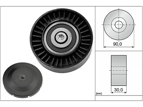 Deflection/Guide Pulley V-Ribbed Belt 532051410 - INA