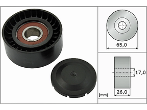 Deflection/Guide Pulley V-Ribbed Belt 532055710 - INA