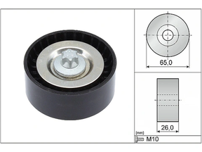Deflection/Guide Pulley V-Ribbed Belt 532057010 - INA