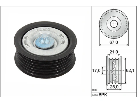 Deflection/Guide Pulley V-Ribbed Belt 532062910 - INA