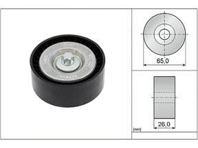Deflection/Guide Pulley V-Ribbed Belt 532063010 - INA
