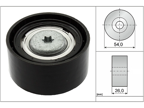 Deflection/Guide Pulley V-Ribbed Belt 532067210 - INA