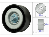 Deflection/Guide Pulley V-Ribbed Belt 532077710 - INA