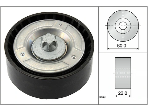 Deflection/Guide Pulley V-Ribbed Belt 532079810 - INA