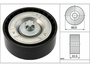 Deflection/Guide Pulley V-Ribbed Belt 532079810 - INA