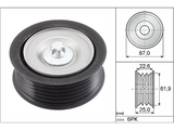 Deflection/Guide Pulley V-Ribbed Belt 532086610 - INA